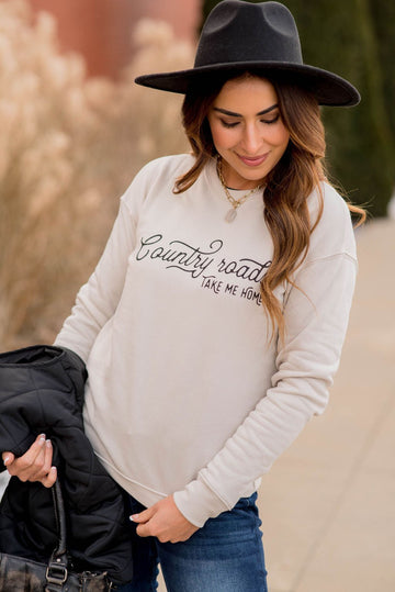 Country Roads Crewneck - Betsey's Boutique Shop