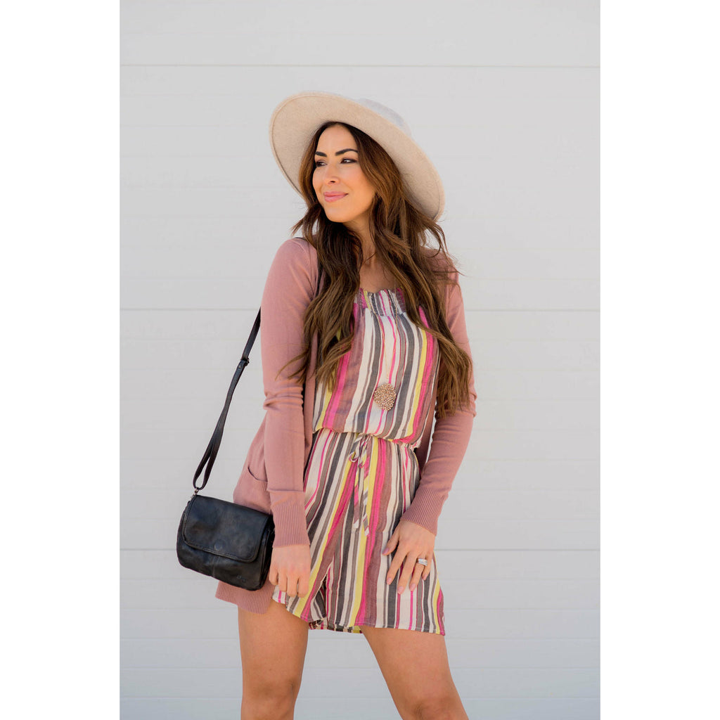 Color Stripe Romper - Betsey's Boutique Shop