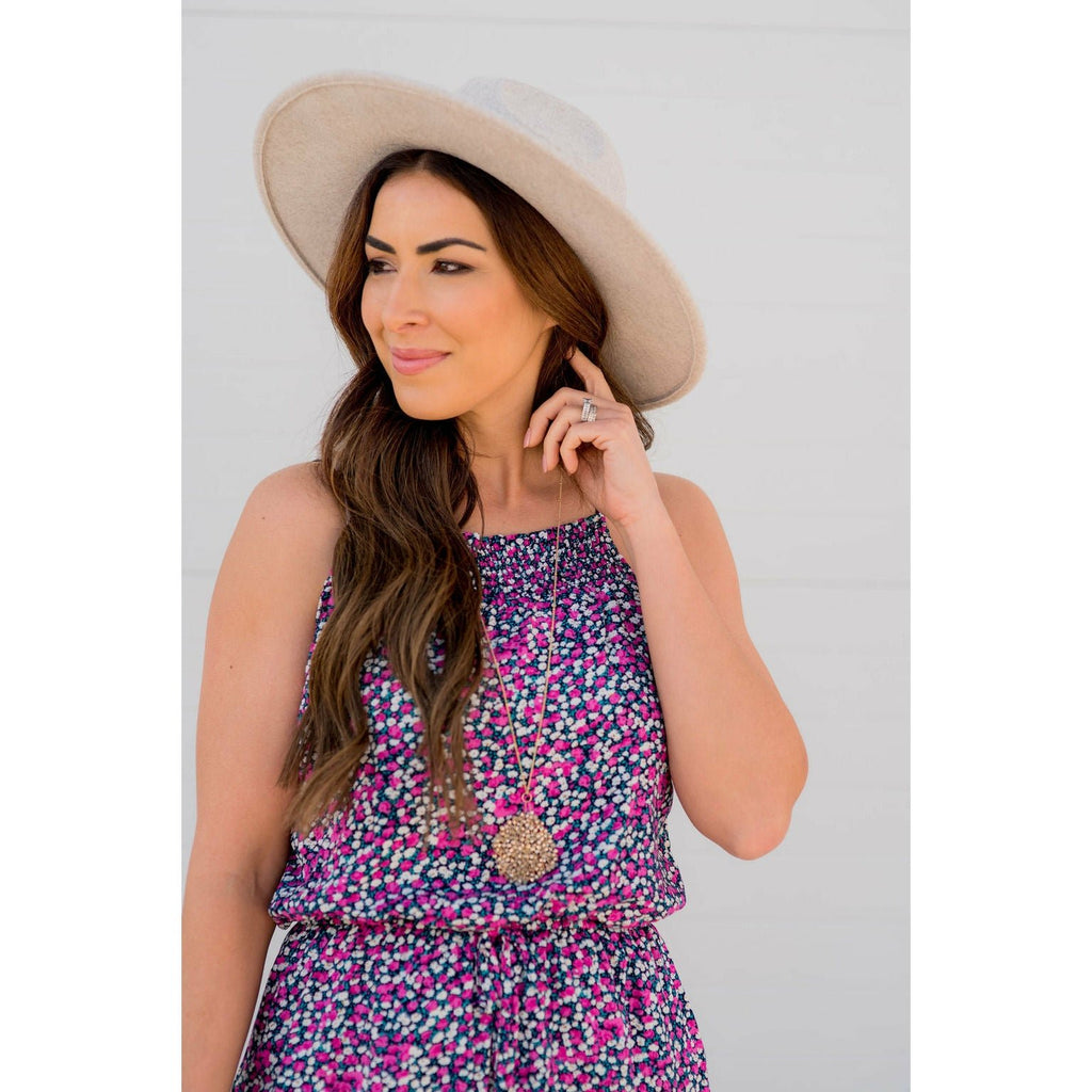 Colorful Floral Romper - Betsey's Boutique Shop