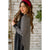 Thin Striped Solid Accent Tunic Cardigan - Betsey's Boutique Shop - Coats & Jackets