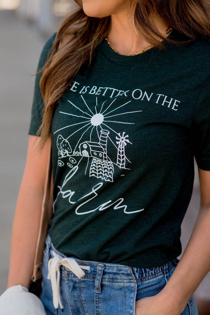 On The Farm Graphic Tee - Betsey's Boutique Shop -