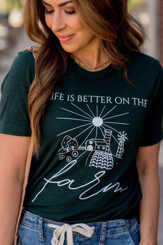 On The Farm Graphic Tee - Betsey's Boutique Shop -