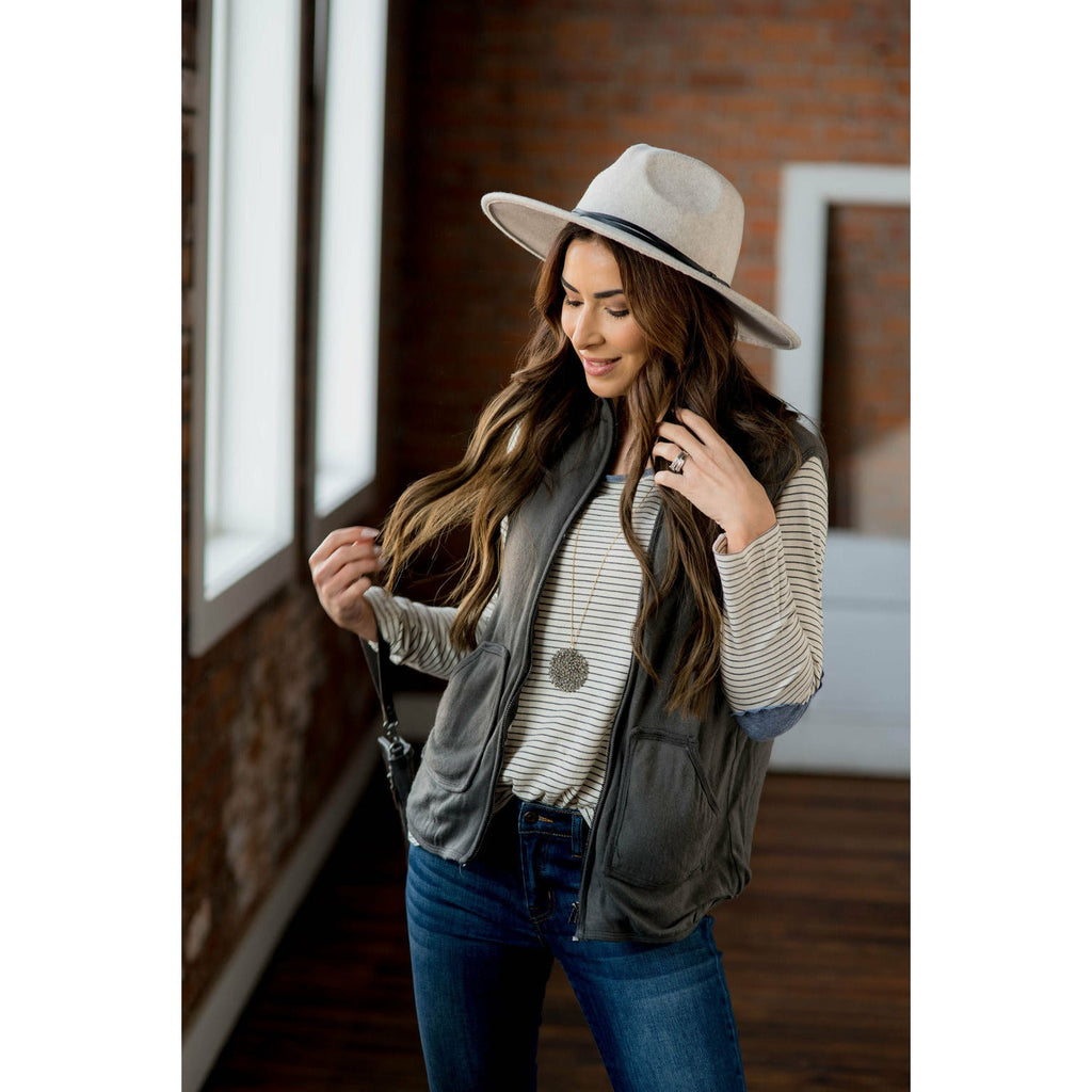 Sherpa Lined Vest - Betsey's Boutique Shop