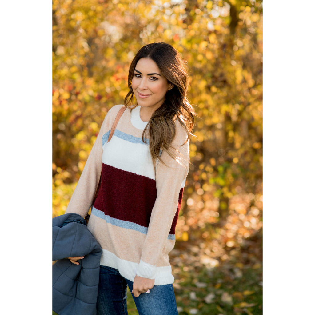 Soft & Smart Banded Sweater - Betsey's Boutique Shop - Outerwear