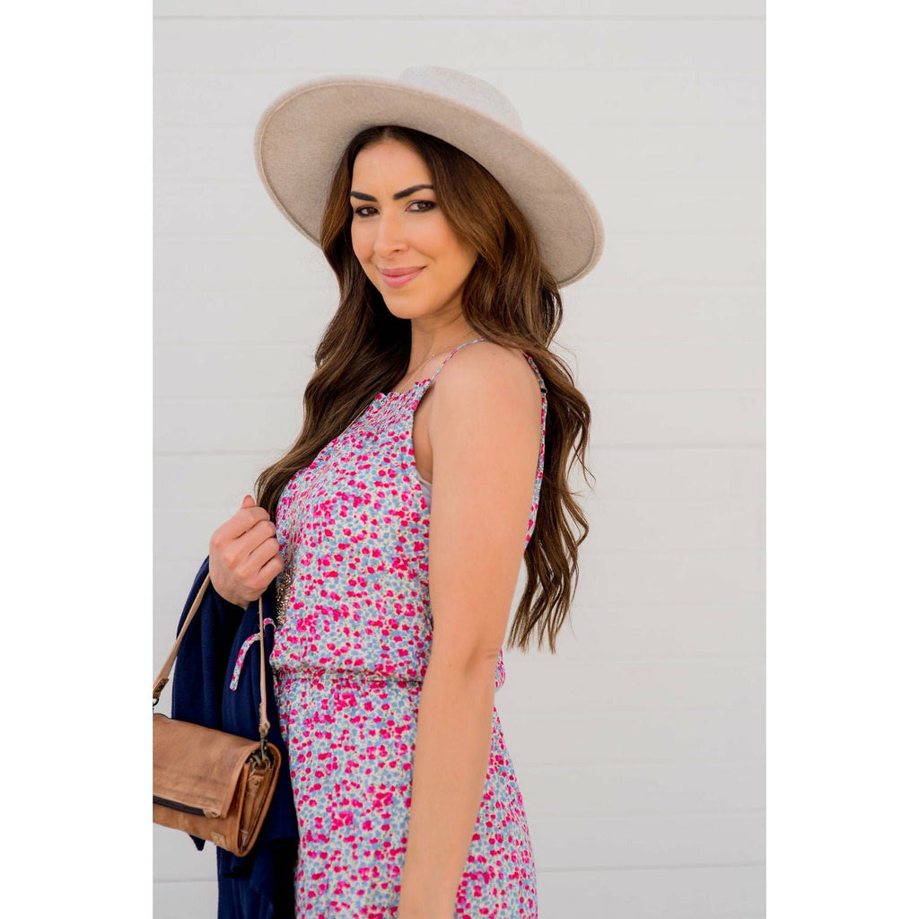 Colorful Floral Romper - Betsey's Boutique Shop