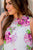Blooms Cinched Neck Tank - Betsey's Boutique Shop -