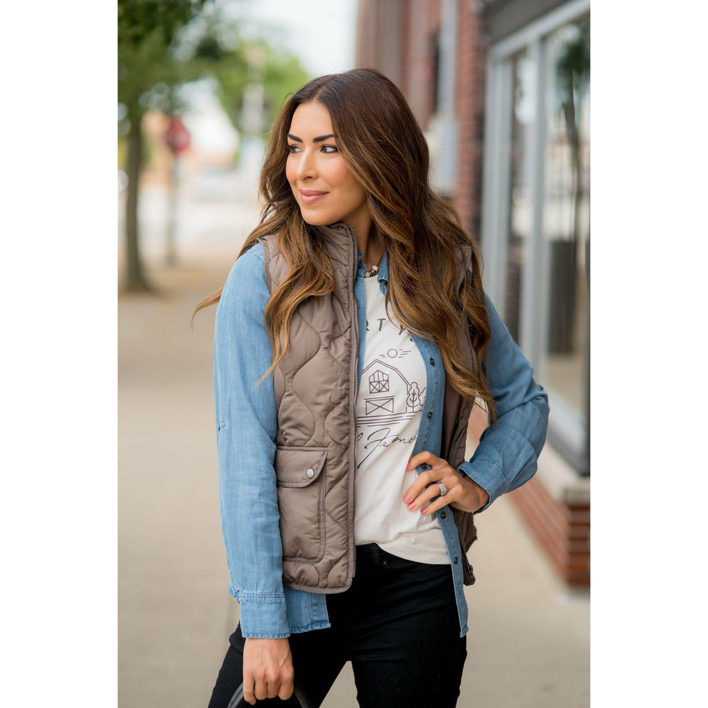 Pocket Puffer Vest - Betsey's Boutique Shop