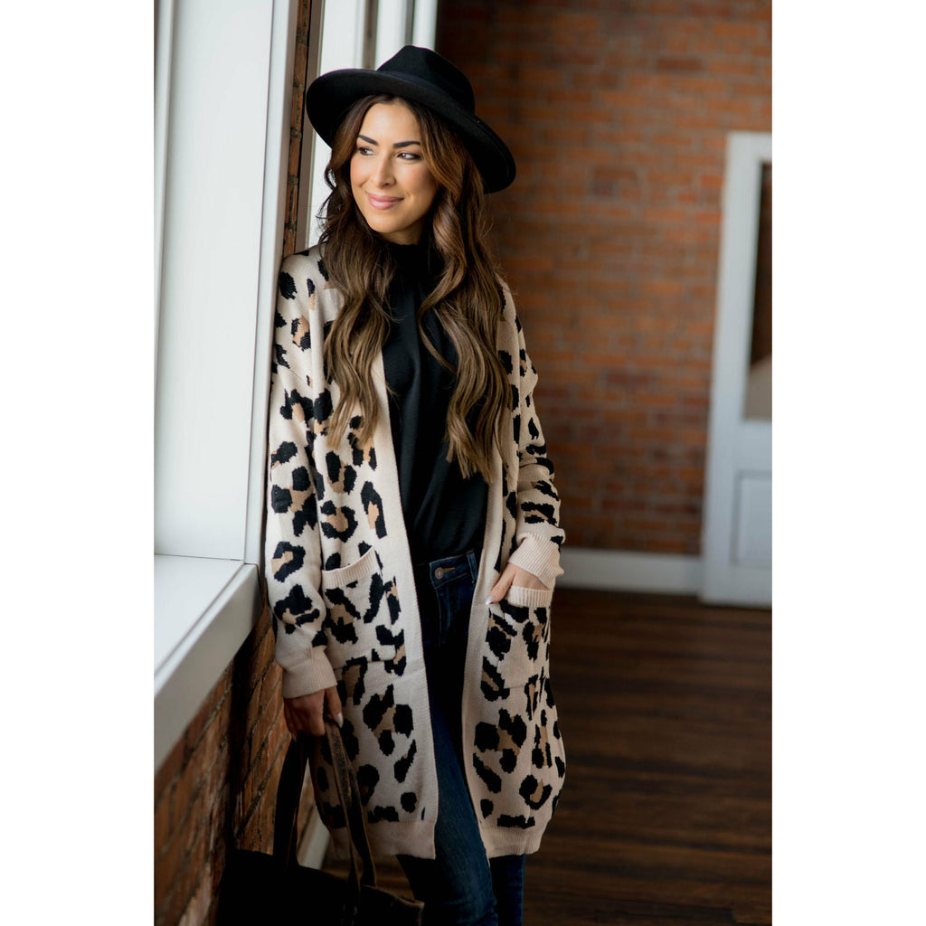 Safari Ready Leopard Tunic Cardigan - Betsey's Boutique Shop