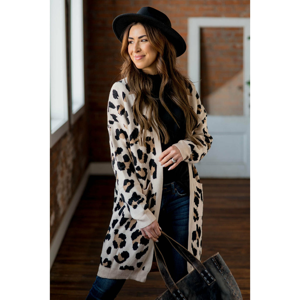 Safari Ready Leopard Tunic Cardigan - Betsey's Boutique Shop