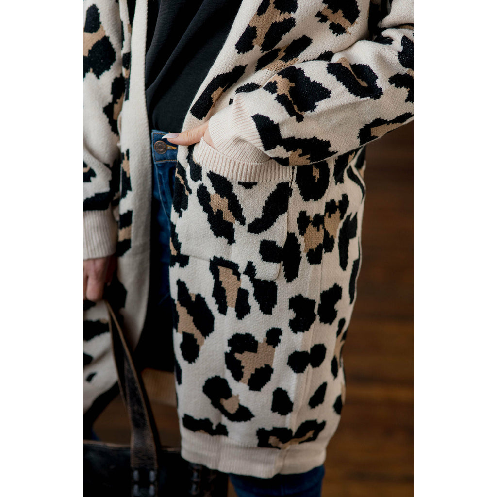 Safari Ready Leopard Tunic Cardigan - Betsey's Boutique Shop