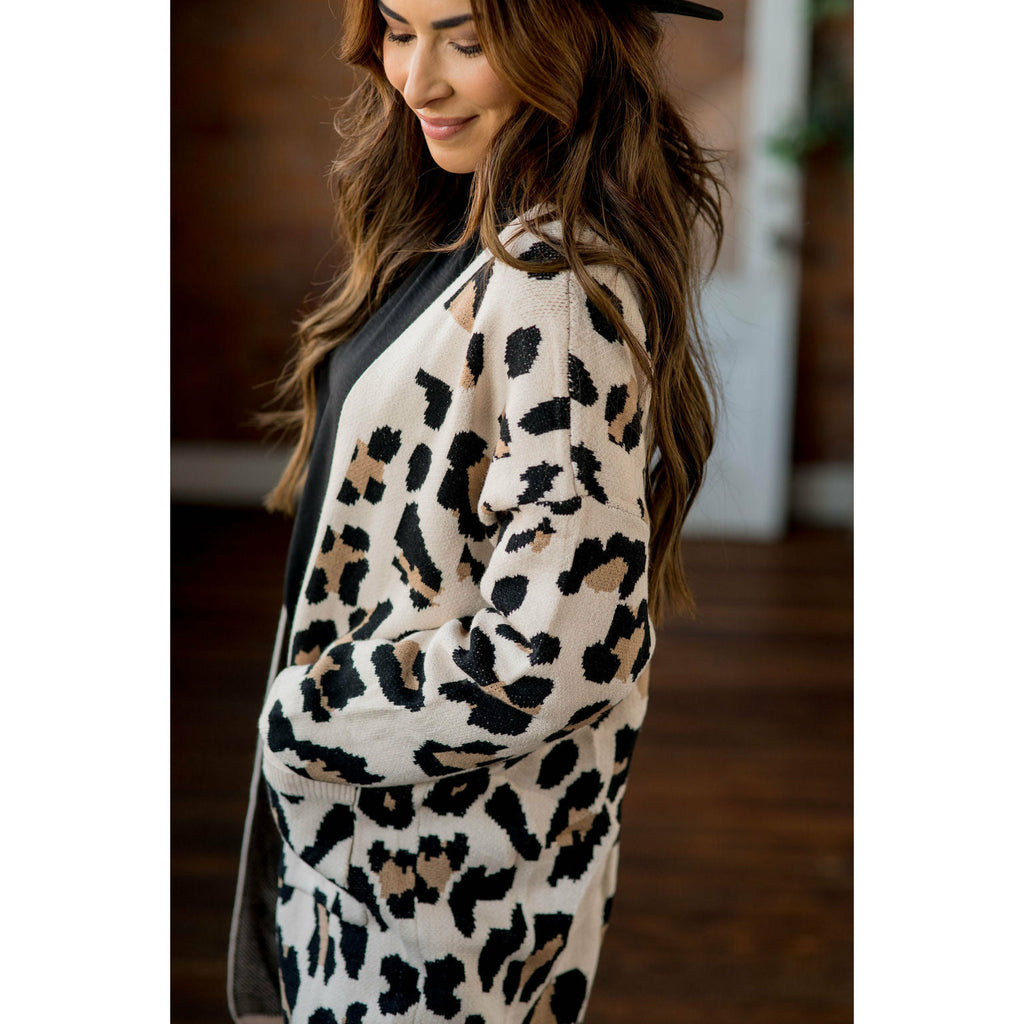 Safari Ready Leopard Tunic Cardigan - Betsey's Boutique Shop