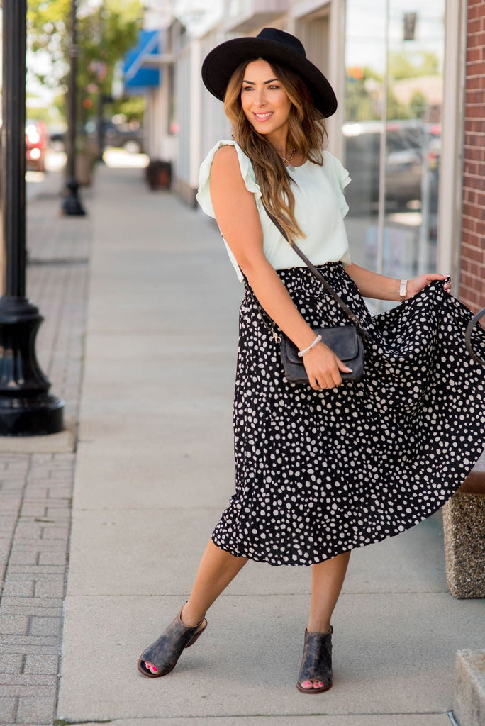 Cheetah Pleated Skirt - Betsey's Boutique Shop