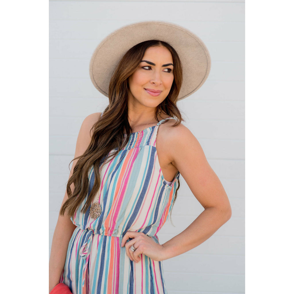 Color Stripe Romper - Betsey's Boutique Shop