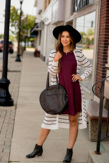 Thin Striped Tissue Cardigan - Betsey's Boutique Shop