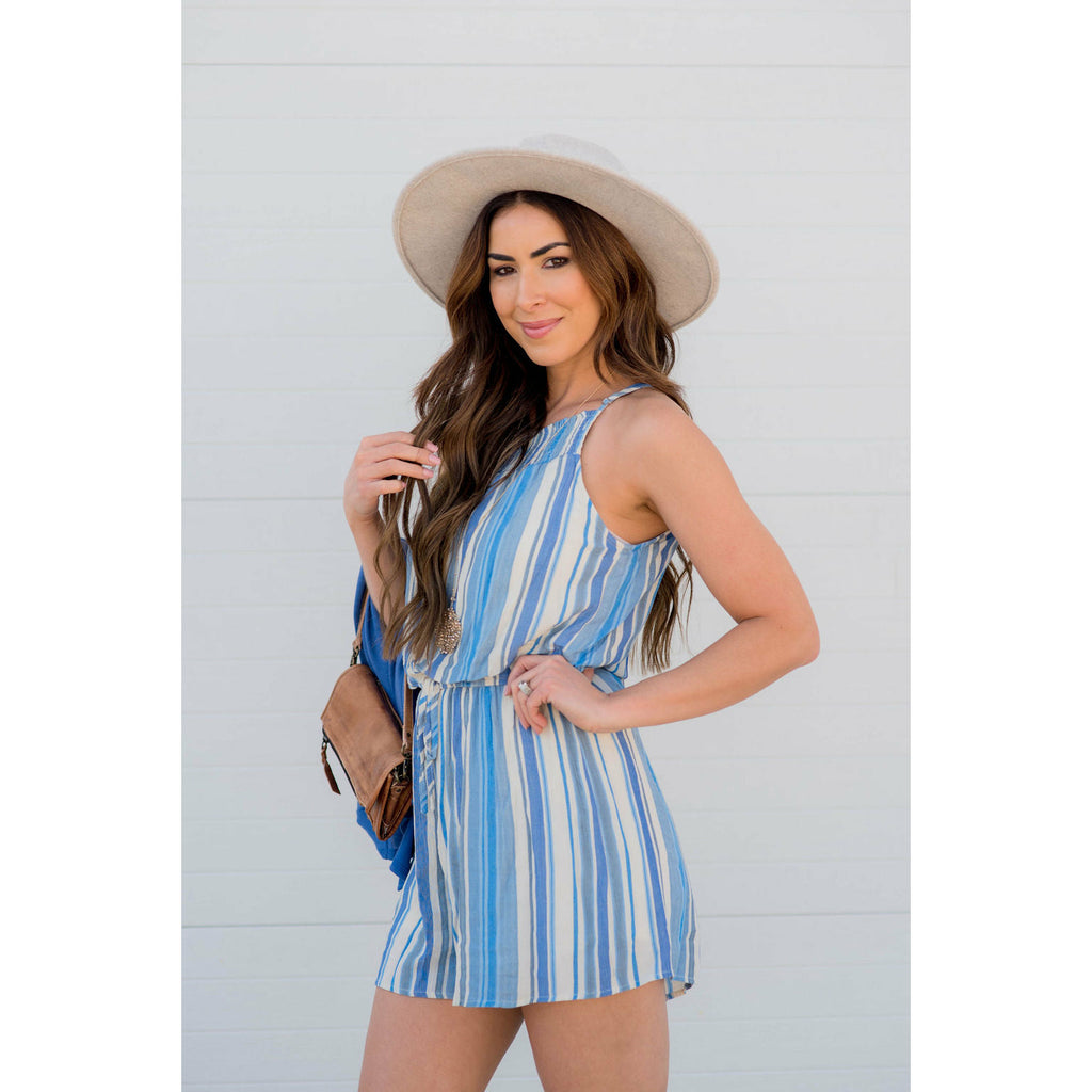 Color Stripe Romper - Betsey's Boutique Shop