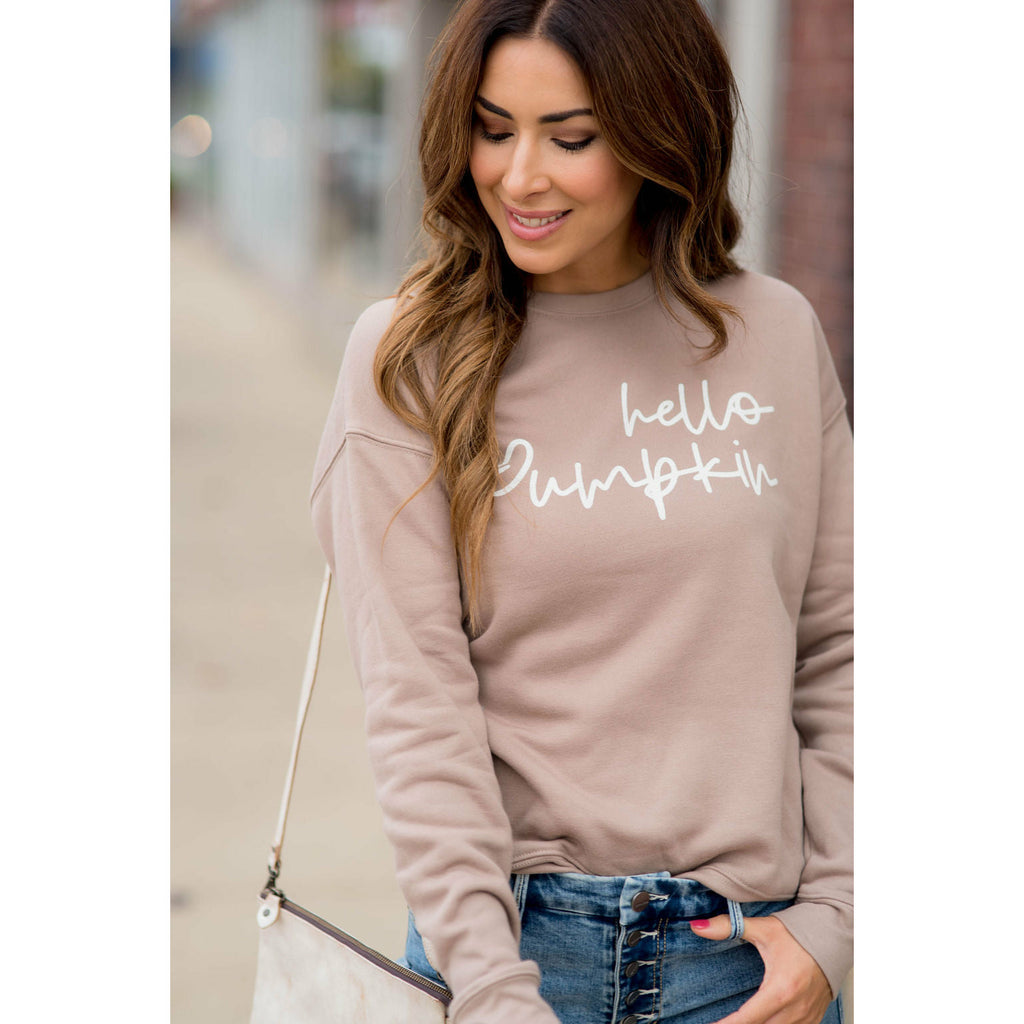 Hello Pumpkin Crewneck - Betsey's Boutique Shop