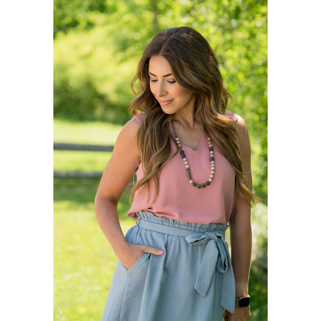 Triangle Trim Tank - Betsey's Boutique Shop