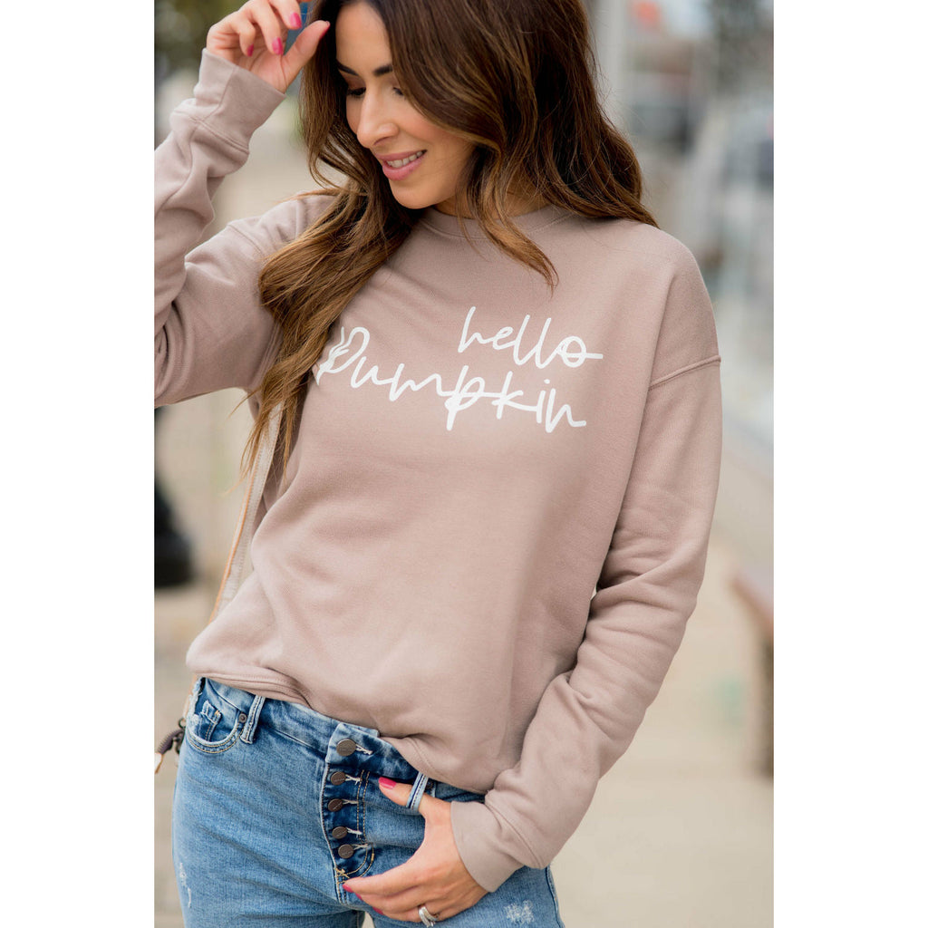 Hello Pumpkin Crewneck - Betsey's Boutique Shop