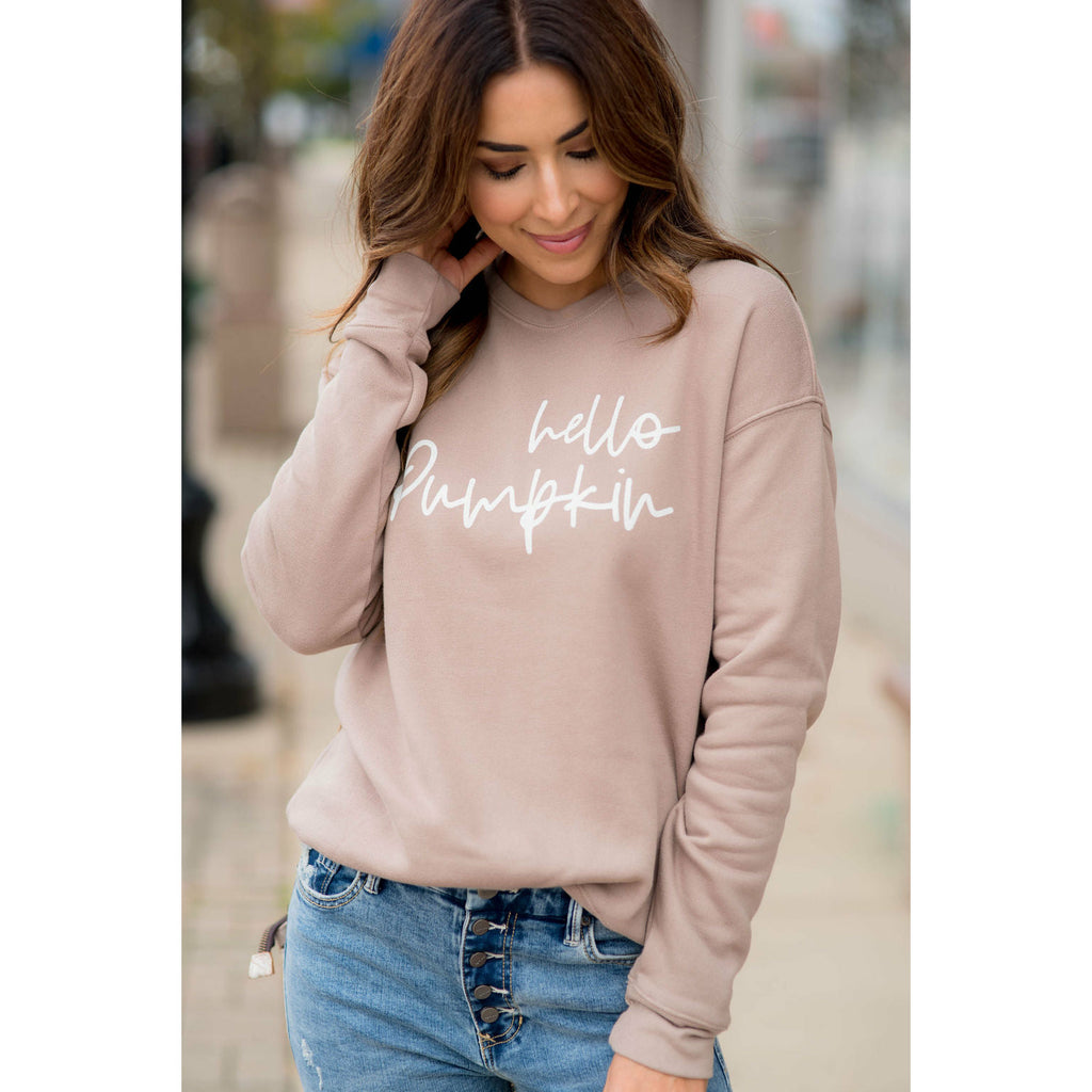 Hello Pumpkin Crewneck - Betsey's Boutique Shop