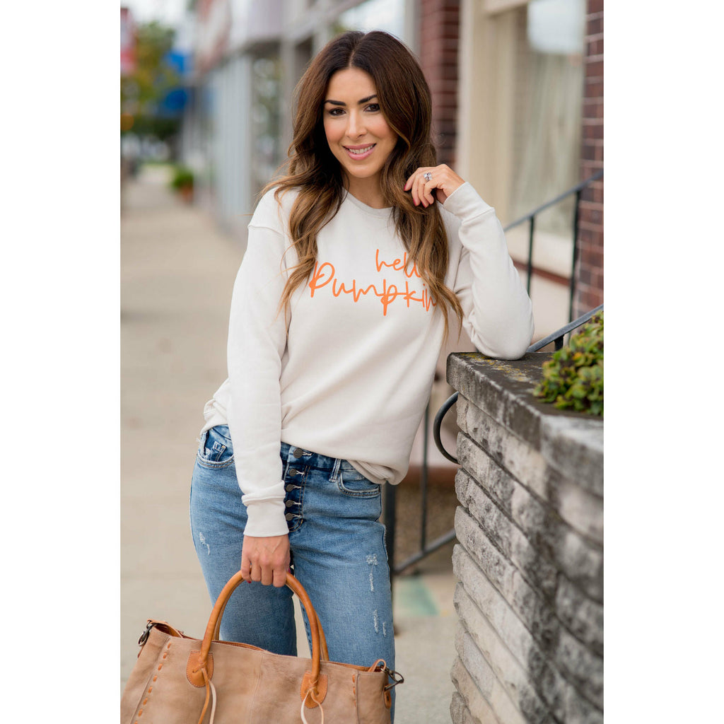 Hello Pumpkin Crewneck - Betsey's Boutique Shop