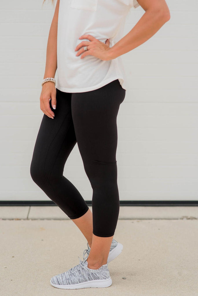 Everyday Cropped Active Leggings - Betsey's Boutique Shop -