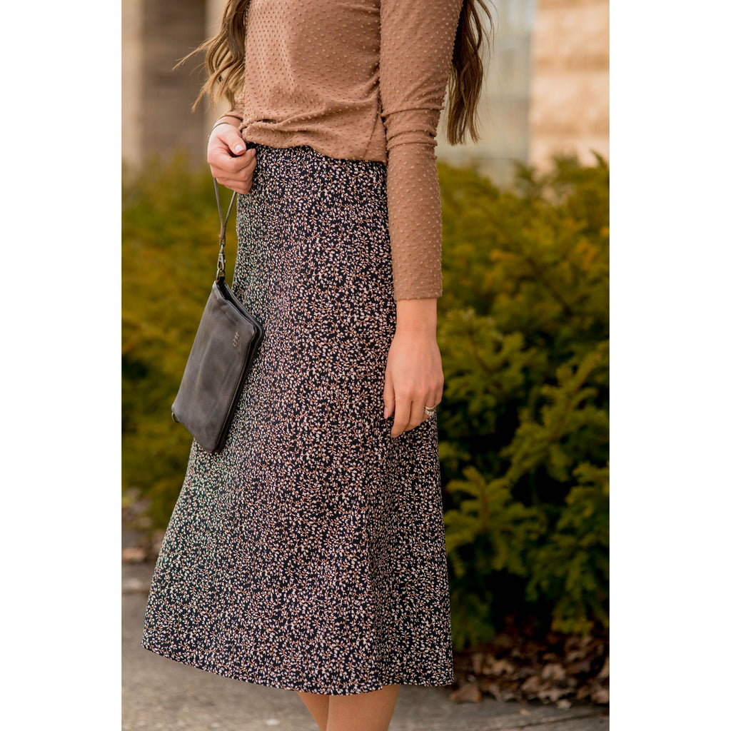 Flower Midi Skirt - Betsey's Boutique Shop