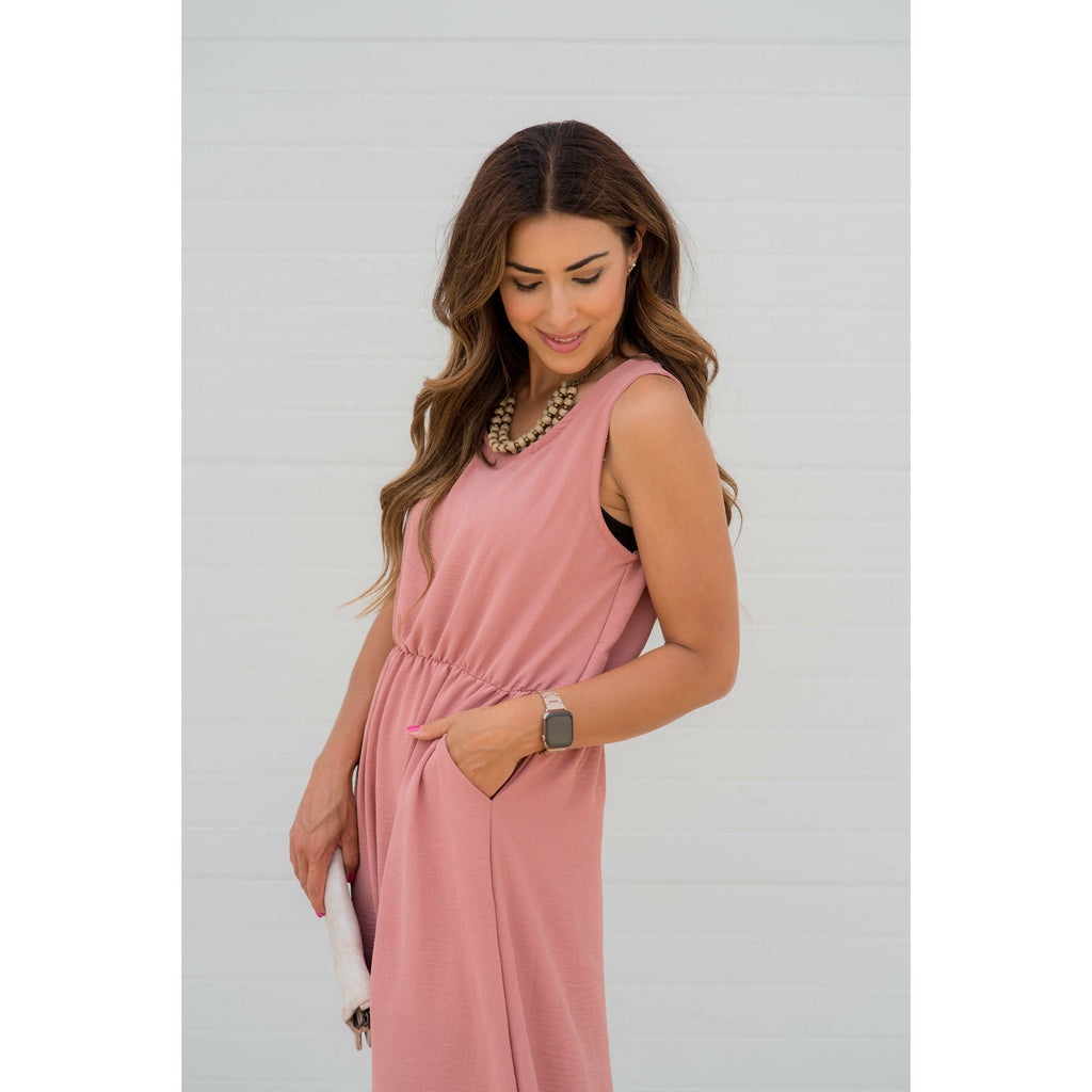 Woven Dressy Pocket Maxi - Betsey's Boutique Shop