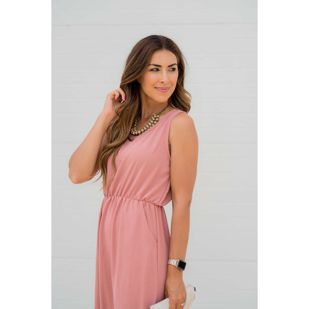 Woven Dressy Pocket Maxi - Betsey's Boutique Shop