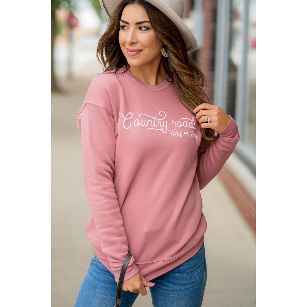 Country Roads Crewneck - Betsey's Boutique Shop