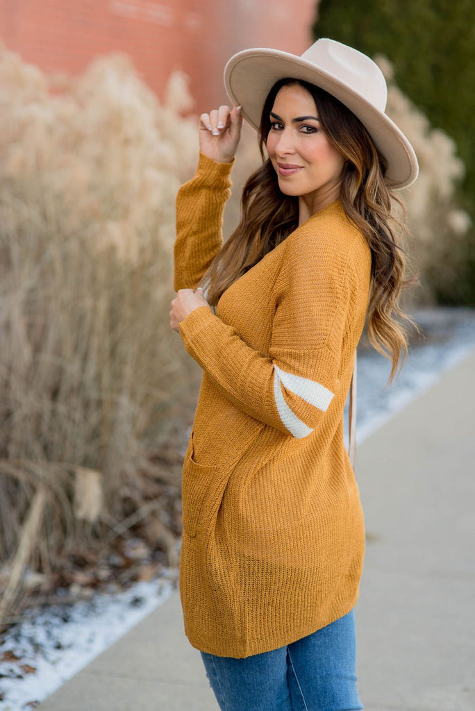 Rugby Knit Tunic Cardigan - Betsey's Boutique Shop -