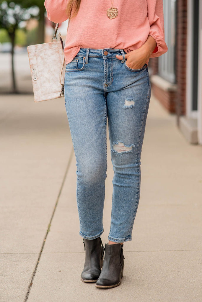 Caroline Denim Jeggings - Betsey's Boutique Shop