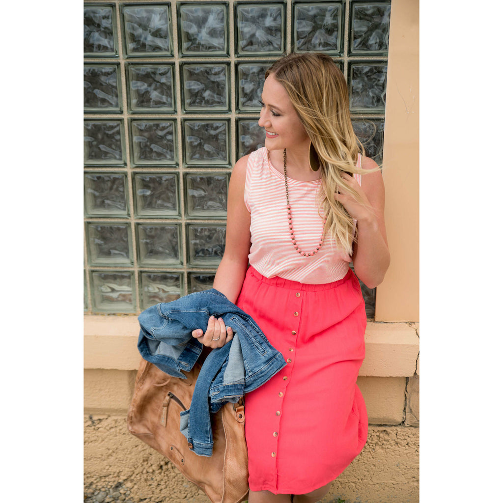 Dress Me Up Button Skirt - Betsey's Boutique Shop