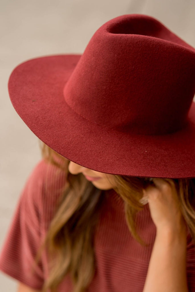 Solid Flat Brim Hat - Betsey's Boutique Shop