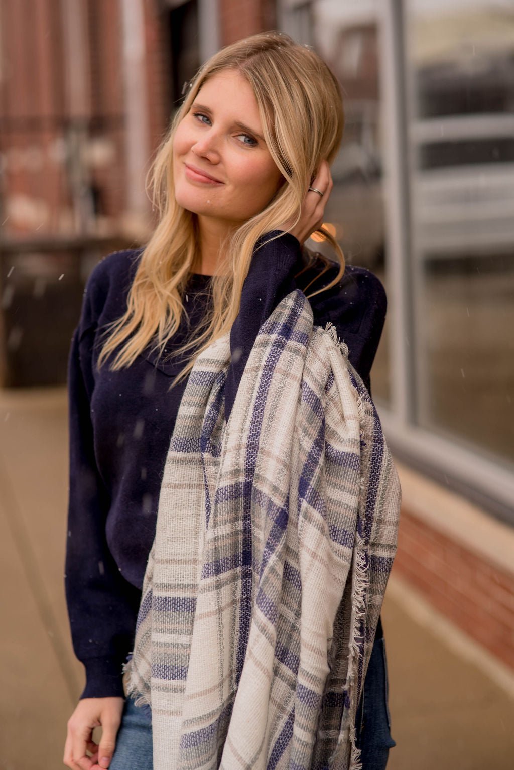 Kate Spade New York Plaid Blanket Scarf + Mid-Week Required