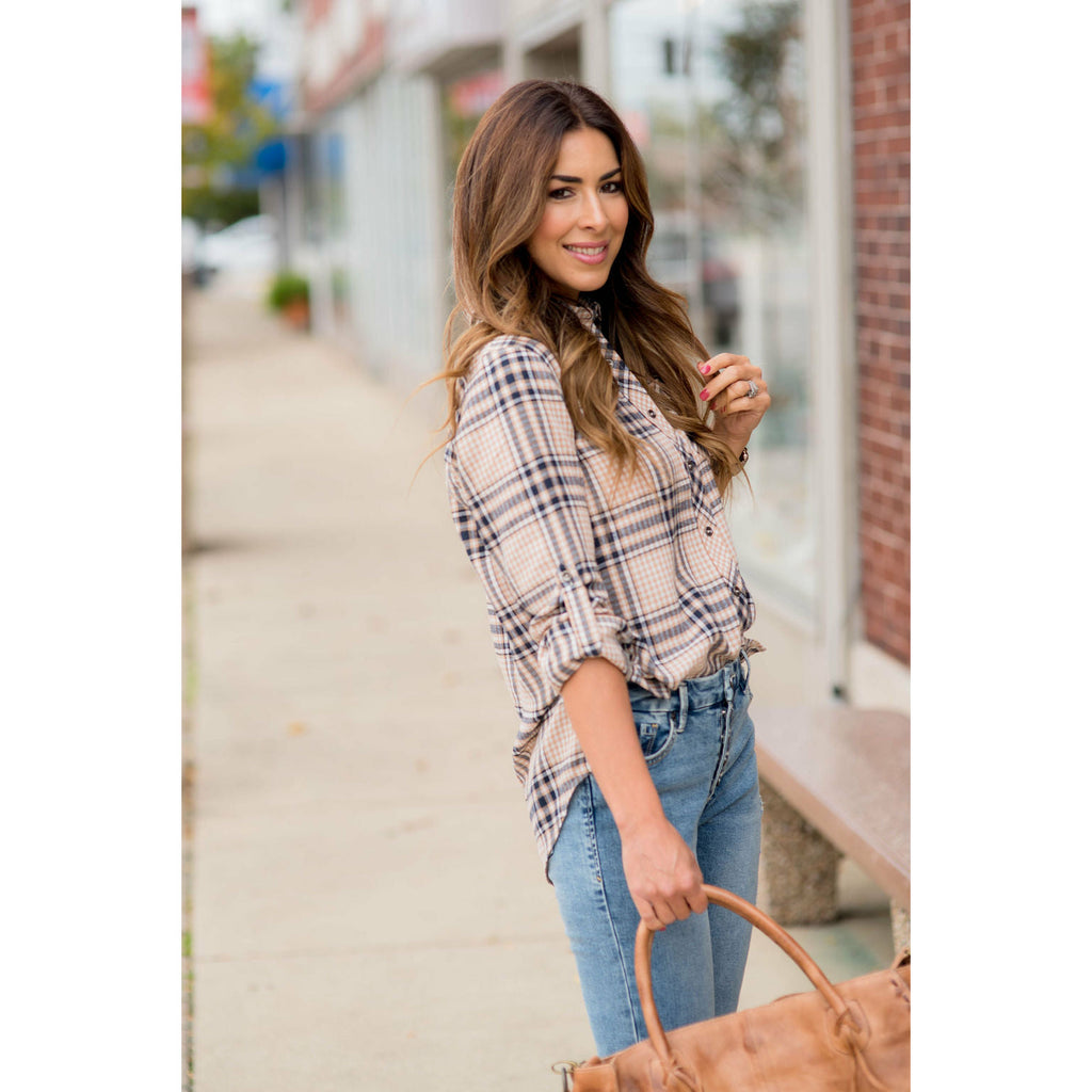 Rockin' Plaid Button Up - Betsey's Boutique Shop