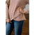 Striped Faux Wrap Zipper Neck Sweatshirt - Betsey's Boutique Shop - Shirts & Tops