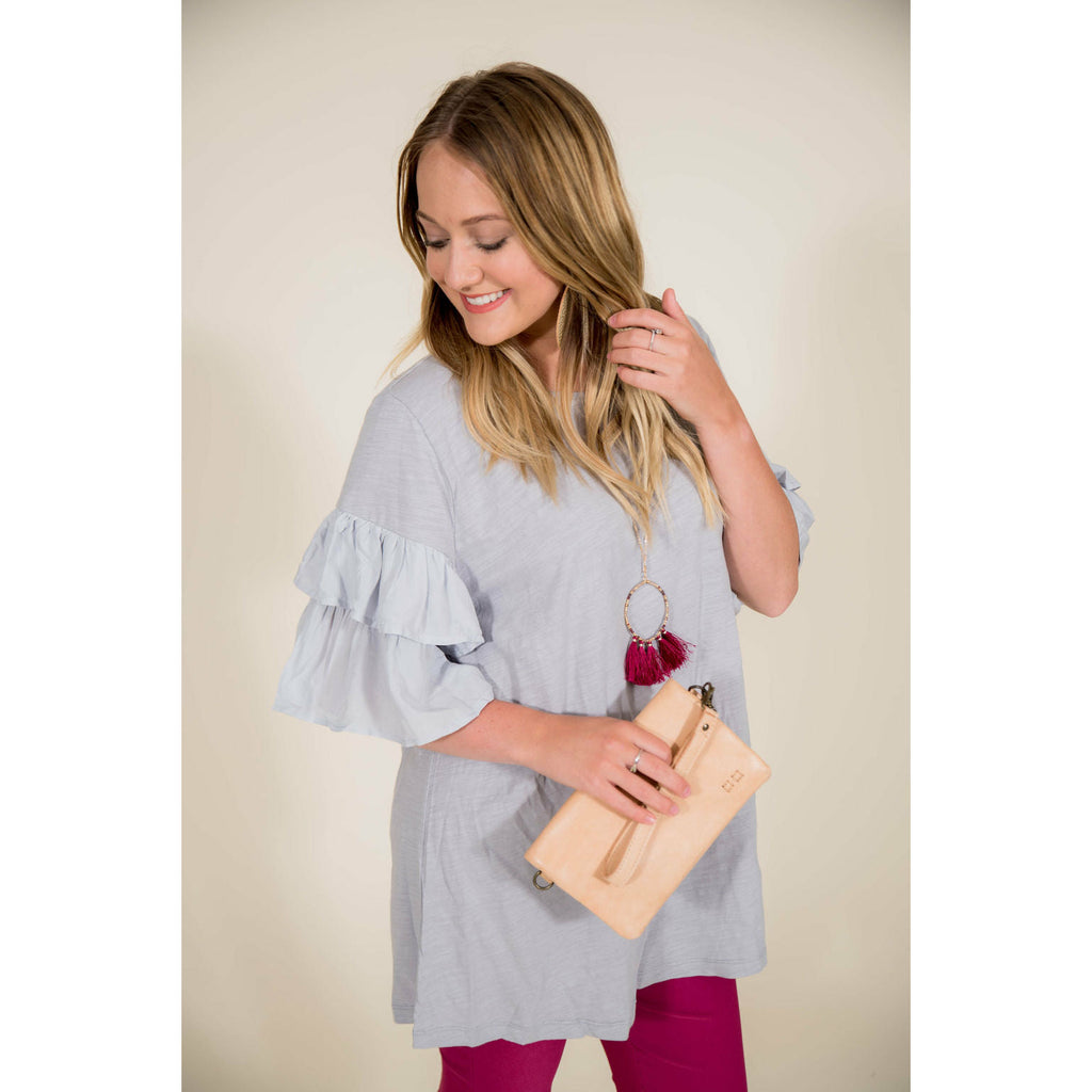 Double Ruffle Tunic - Betsey's Boutique Shop