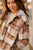 Head In The Clouds Hooded Plaid Shacket - Betsey's Boutique Shop -