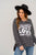 Love Your Family Striped Graphic Sweatshirt - Betsey's Boutique Shop -