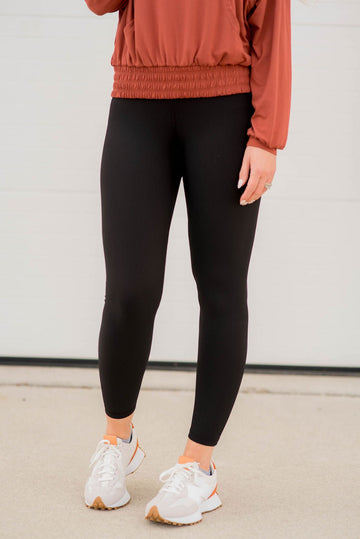 Corded High-Waisted Leggings - Betsey's Boutique Shop -