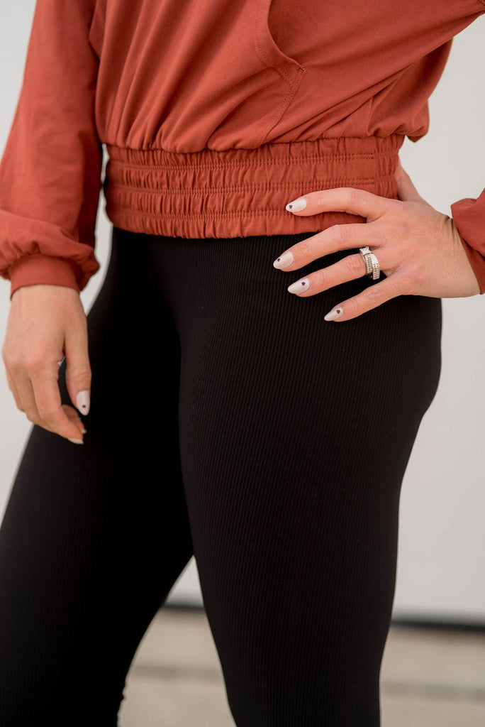 Corded High-Waisted Leggings - Betsey's Boutique Shop -