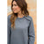 Frills Shoulder Zipper Accent Sweatshirt - Betsey's Boutique Shop - Shirts & Tops