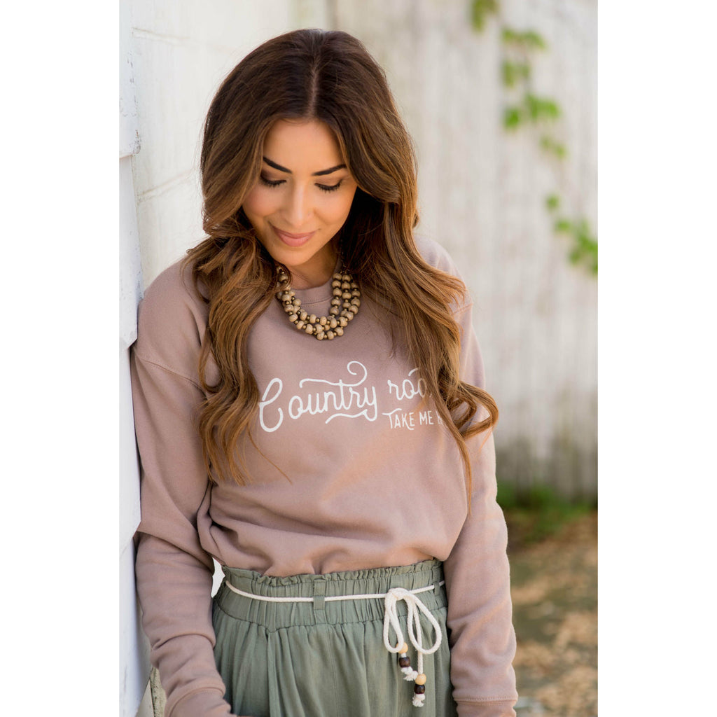 Country Roads Crewneck - Betsey's Boutique Shop