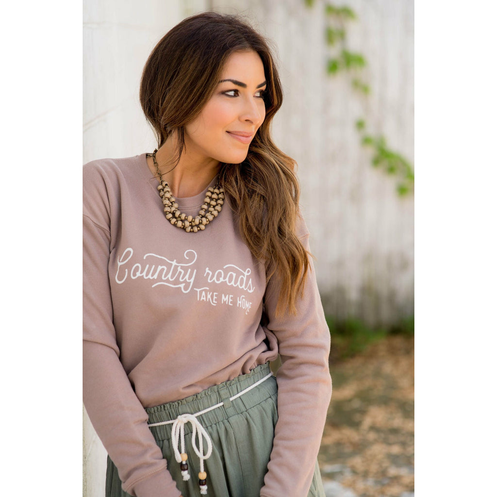 Country Roads Crewneck - Betsey's Boutique Shop