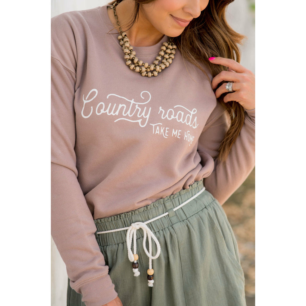 Country Roads Crewneck - Betsey's Boutique Shop