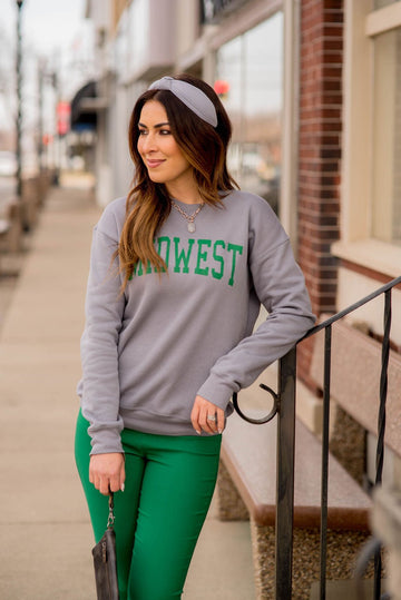 Bold Midwest Graphic Crewneck - Betsey's Boutique Shop -