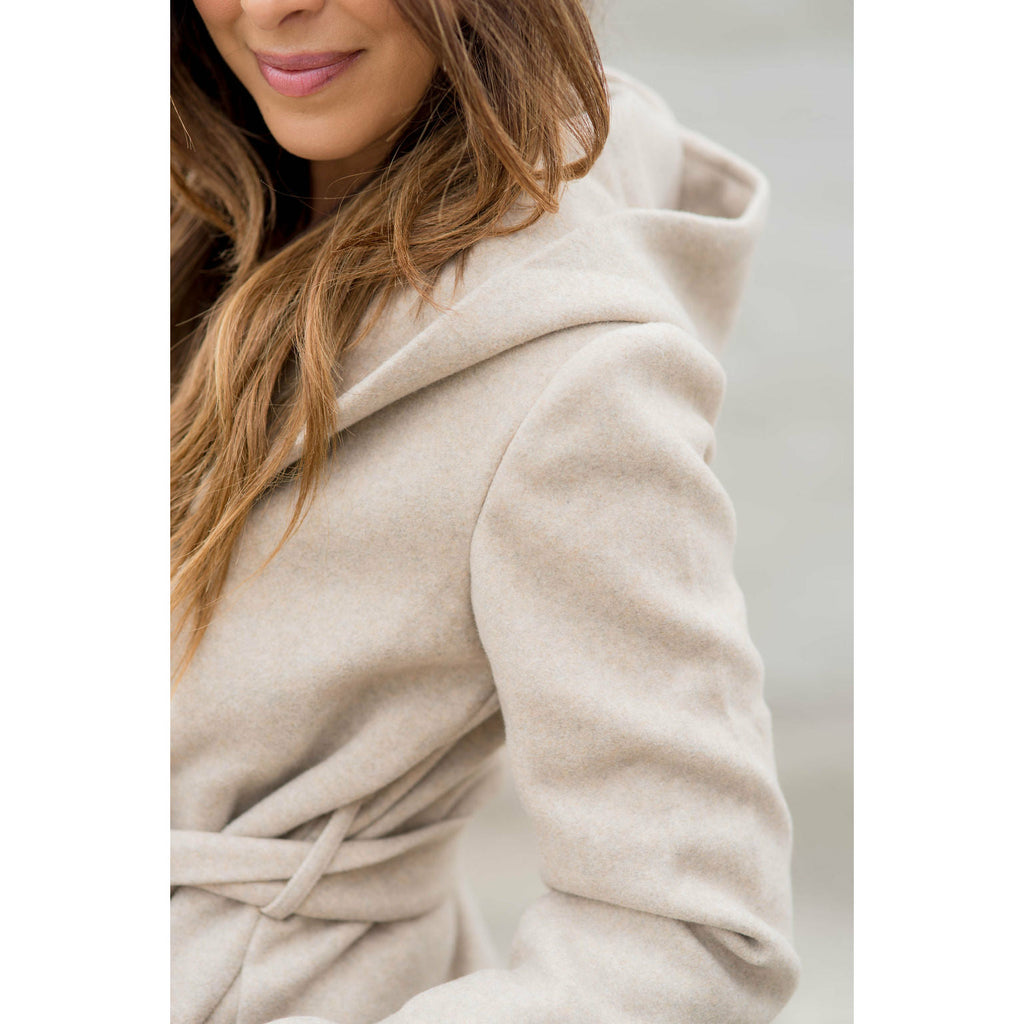 Warm Trench Tie Jacket - Betsey's Boutique Shop - Coats & Jackets