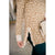 Leopard Long Sleeve Side Split Ruffle Tee - Betsey's Boutique Shop - Shirts & Tops