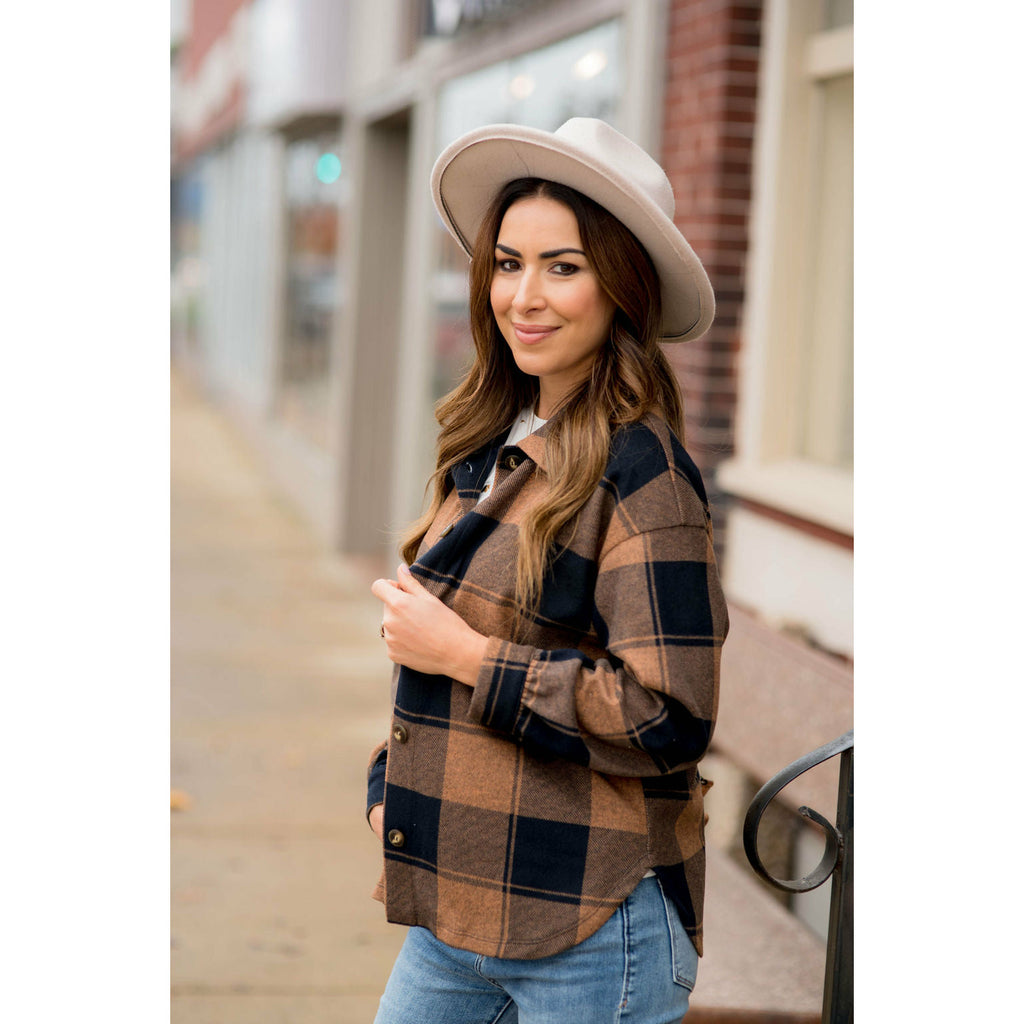 Brilliantly Beautiful Plaid Shacket - Betsey's Boutique Shop