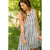 Lace Detailed Vertical Striped Tank Dress - Betsey's Boutique Shop